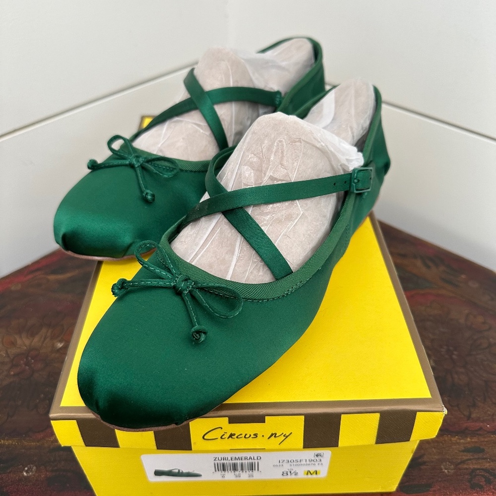 Circus Satin Ballet Flats